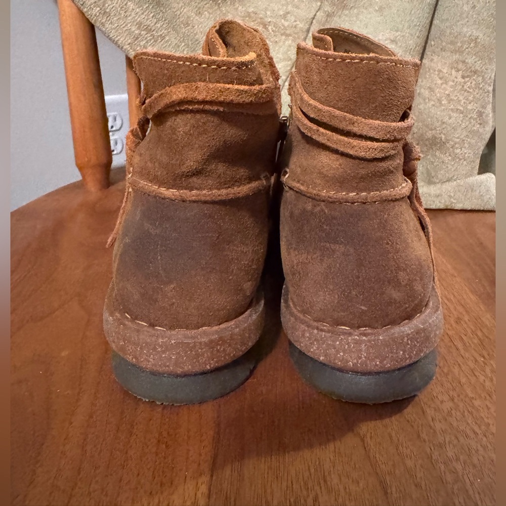 Born Nubuck Zip Booties Sz. 10 New! - Picture 3 of 12